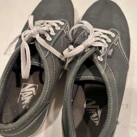 VANS‎ Authentic Core Classics Skate Shoes - Black/Pewter Size 8.5 - Picture 3 of 4